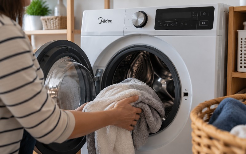 چگونه فقط از خشک کن ماشین لباسشویی مدیا استفاده کنیم؟