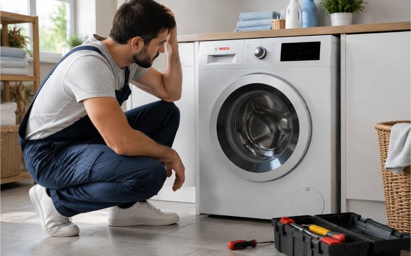 علت کار نکردن ماشین لباسشویی بوش