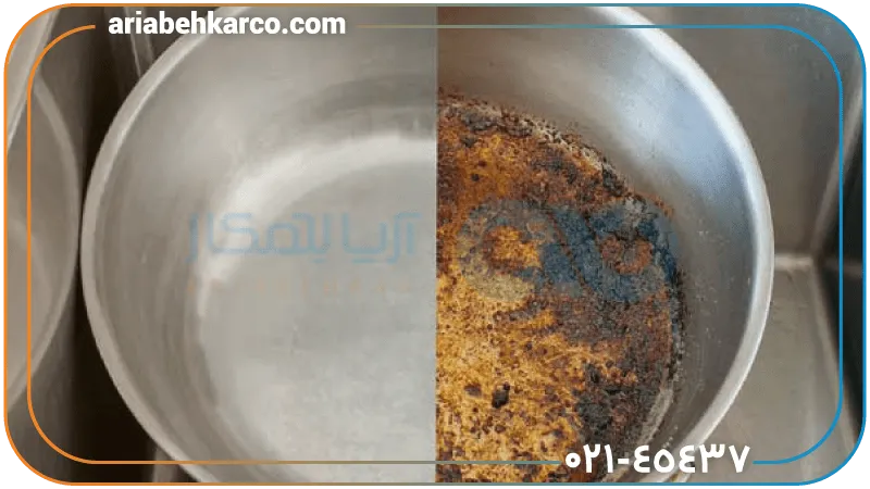 سفید کردن زودپز روی